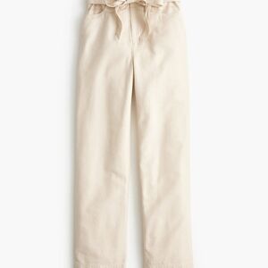 J. Crew Factory Women's Beige Tie-Waist Trousers